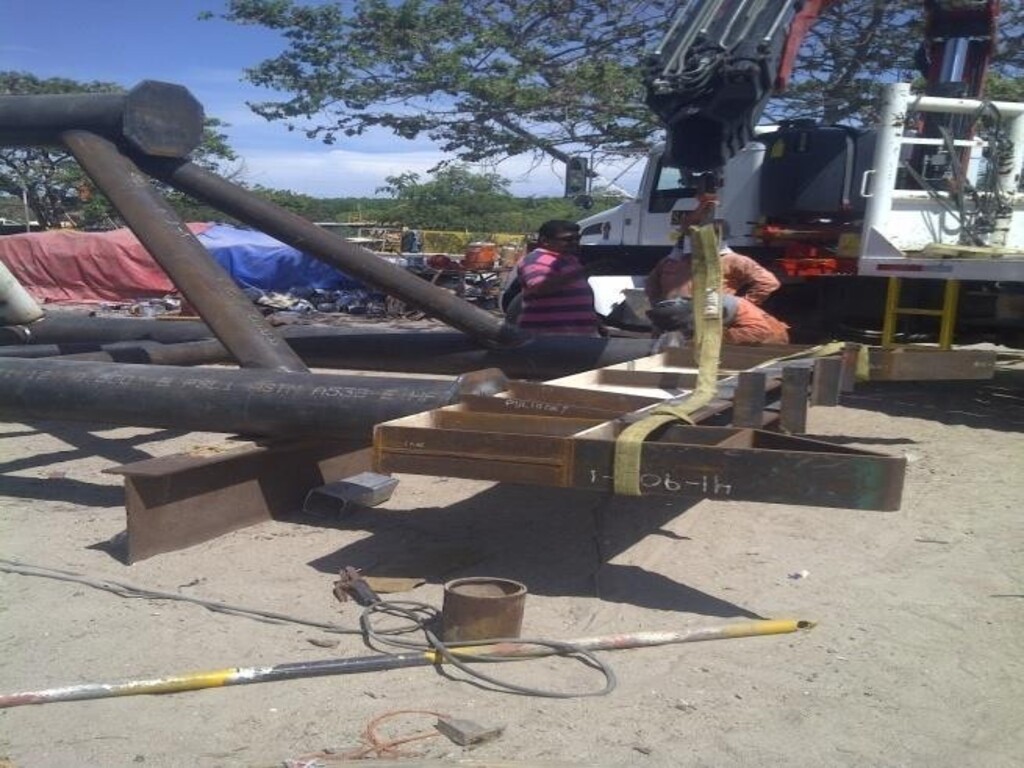 Inspección de plataforma petrolera